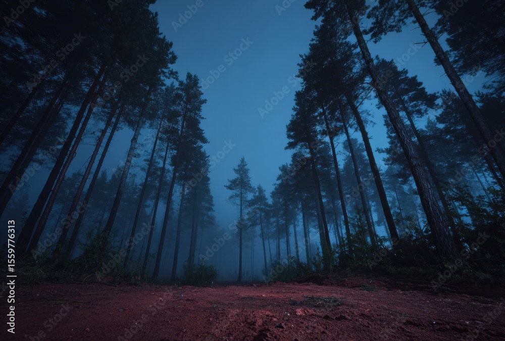 Obraz premium forest in the night