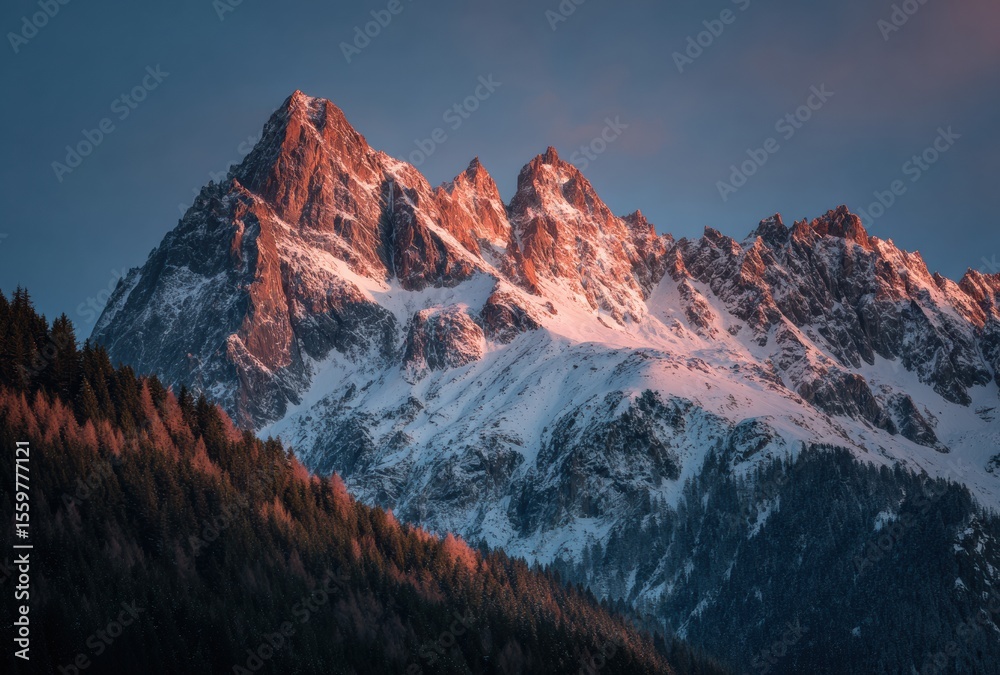 Obraz premium sunrise over the mountains