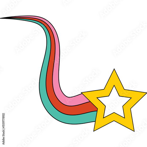 Retro Shooting Star