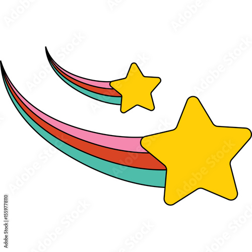 Retro Shooting Star