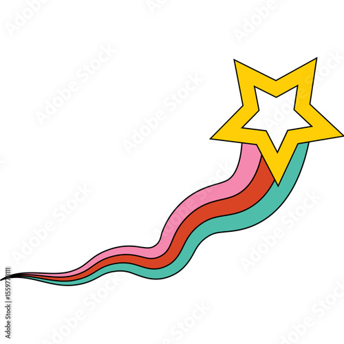 Retro Shooting Star