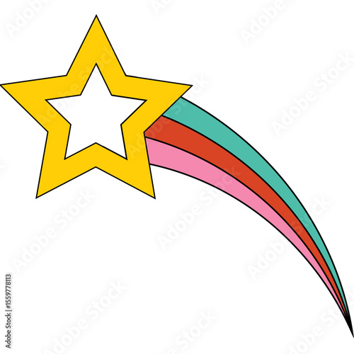 Retro Shooting Star