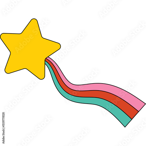 Retro Shooting Star