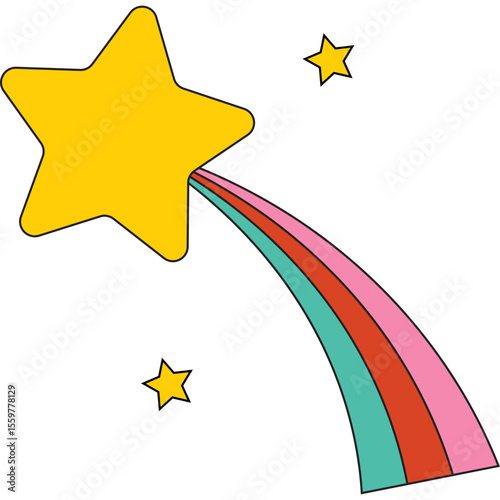 Retro Shooting Star