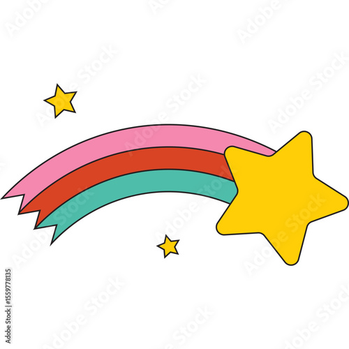 Retro Shooting Star