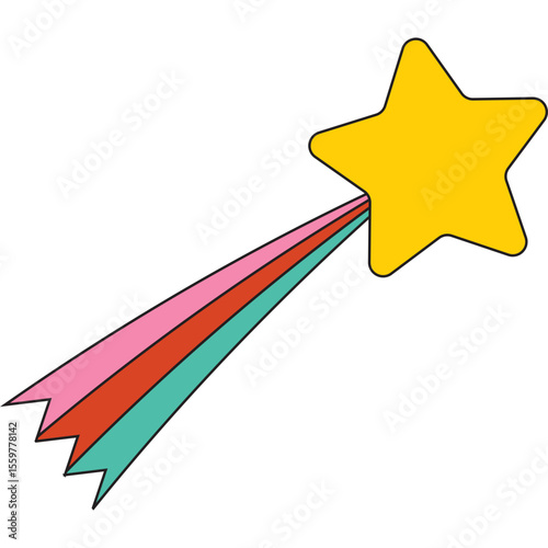 Retro Shooting Star