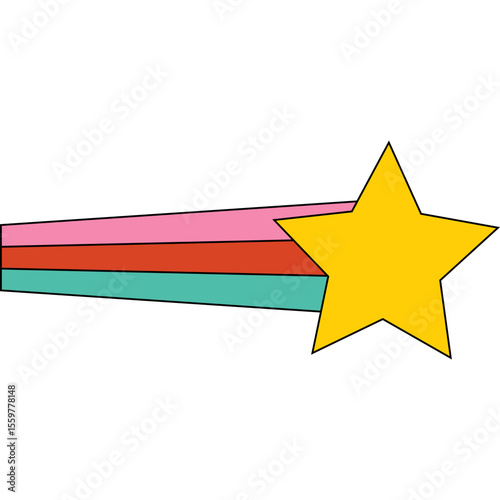 Retro Shooting Star