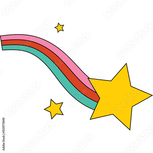 Retro Shooting Star