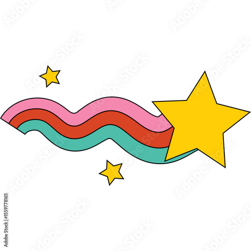 Retro Shooting Star