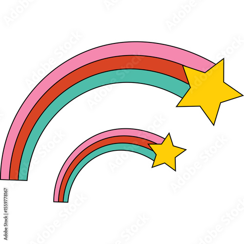 Retro Shooting Star