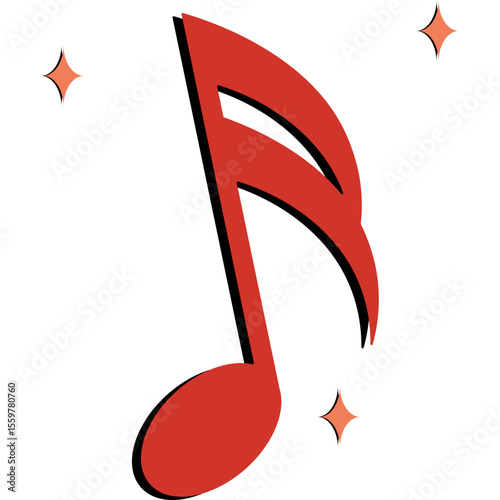 Retro Musical Note