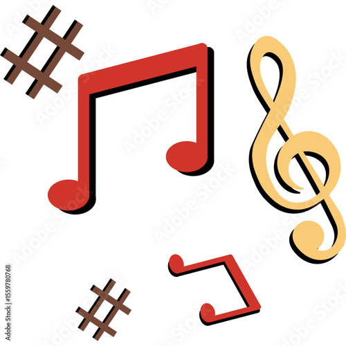 Retro Musical Note