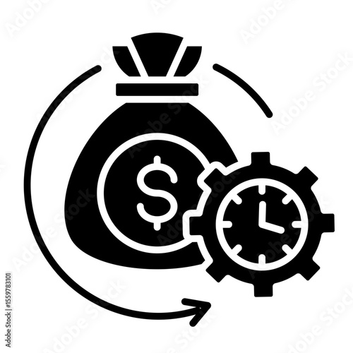 Cost Efficiency  Icon Element For Design
