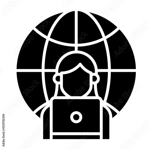 Work Outsource  Icon Element For Design
