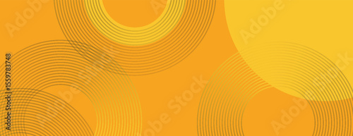 abstract yellow circular background. vector illustration.eps 10.