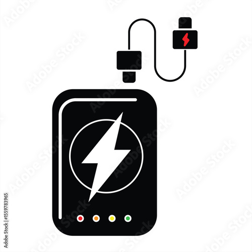 Power bank. icon for design. Easy to edit. vector illustration
