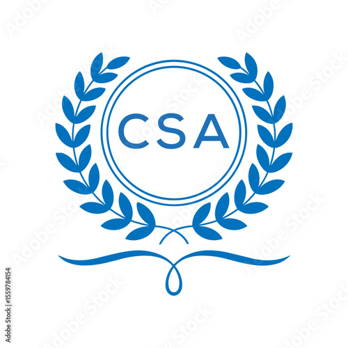 Royal Shield Logo with Wings and Crown – CSA Elite Security or Premium Brand Identity Design. CSA Letter Logo.
