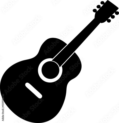  Guitar line art icon vector illustration