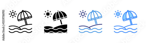 Beach Umbrella Icon