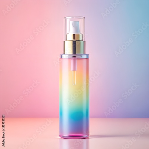 Vibrant Gradient Perfume Bottle Cosmetic Product