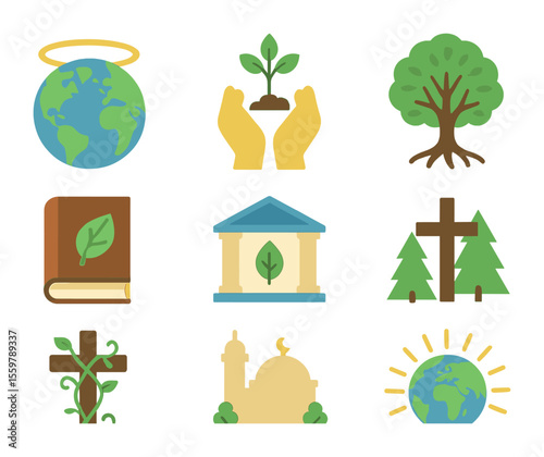 Shirt Storage Icons. Solid, filled icons set of shirt storage solutions: wardrobe, dresser drawer, clothes