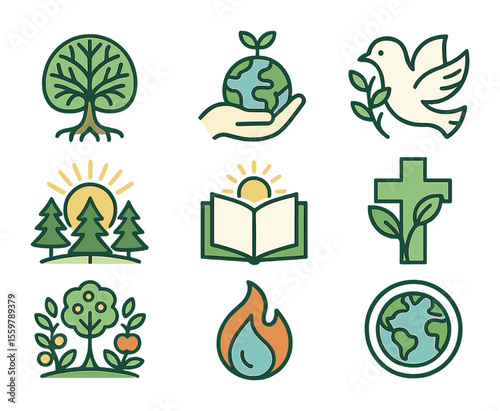 Emergency Savings Icons. Solid, filled icons set of emergency savings: emergency fund jar, broken piggy bank,