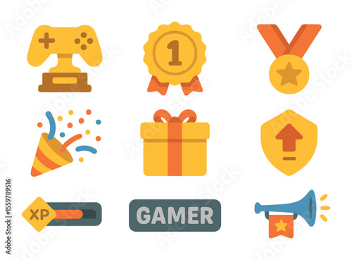 Life and Time Icons. Solid, filled icons set of life and time metaphors: burning candle, falling leaf,