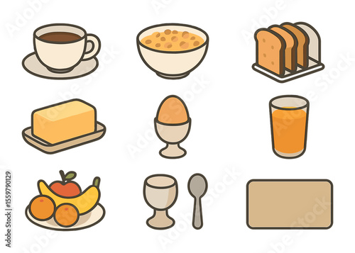 Farm Tools Icons. Solid, filled icons set of farm tools: pitchfork, shovel, hoe, spade, sickle, rake, garden