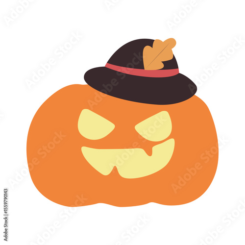 halloween pumpkin icon. isometric of pumpkin vector illustration. web design