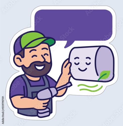 HVAC & Air Conditioning Stickers – Installation, Service & Repair