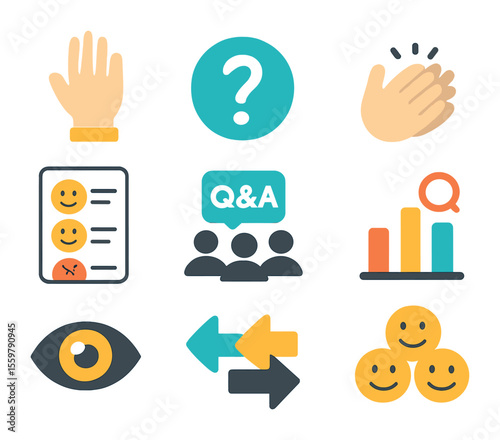 Work-Life Balance Icons. Solid, filled icons set of work-life balance: clock, yoga pose, home icon, calendar,