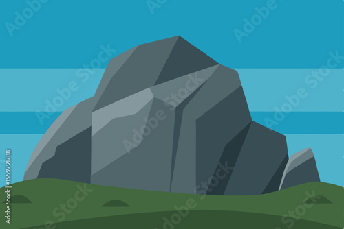 Big Rocks Near the Cliff