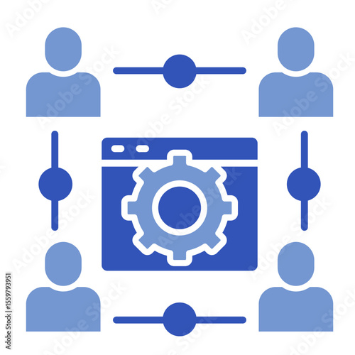 Collaboration Platform  Icon Element For Design
