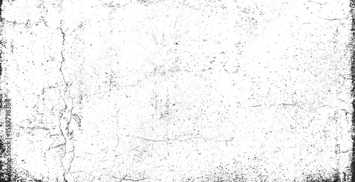 Texture of old surface on black background with white scratches. Worn, torn, weathered effect. Distressed black texture.Vector illustration, EPS 10.