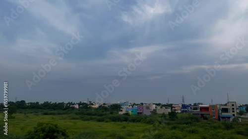 Vast Grassland Glows Beneath Sunset From Elevated Highway View.