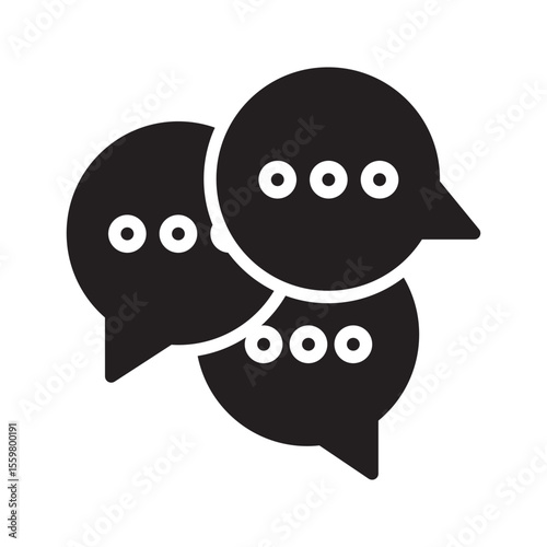 Communication Vector Icon which can easily modify or edit