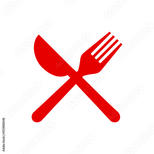Spoon and fork icon. Catering icon set. restaurants, canteens, cafes.