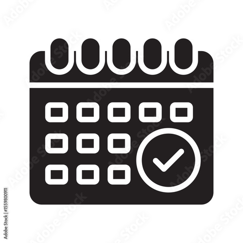 Schedule Vector Icon which can easily modify or edit