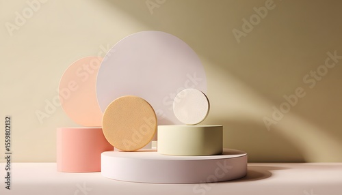 Abstract podium for product in studio room background