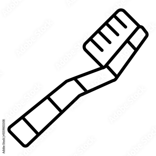 bamboo toothbrush outline icon