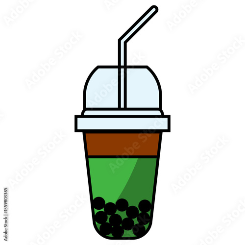 Boba Drink Illustration