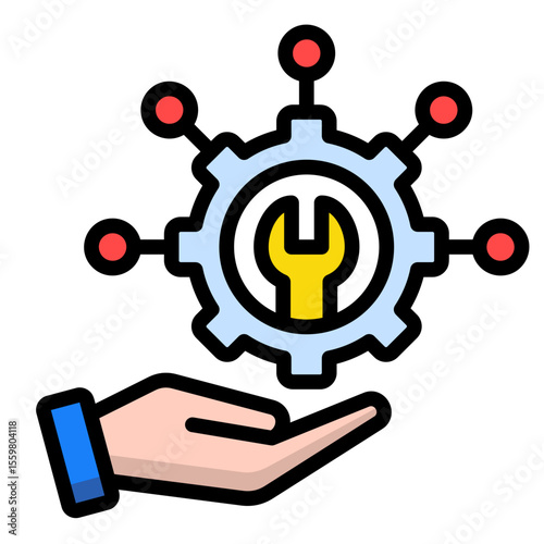 Service Provider  Icon Element For Design
