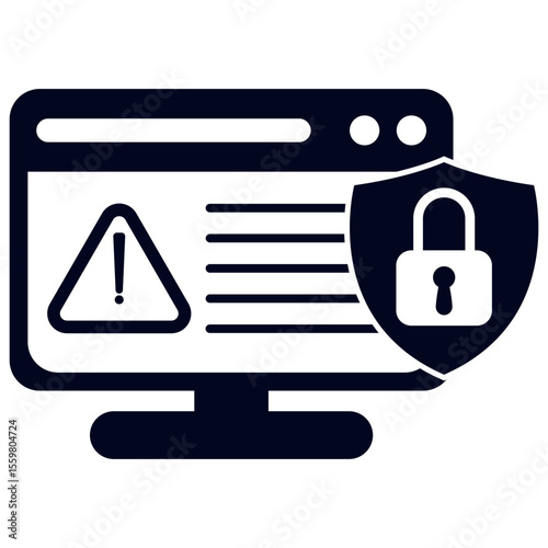 Cyber Security Risk Icon