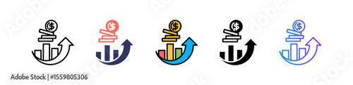 Growth multiple icon