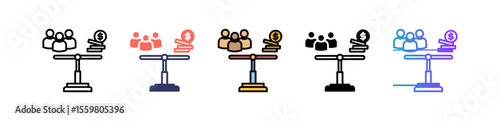 Equity multiple icon
