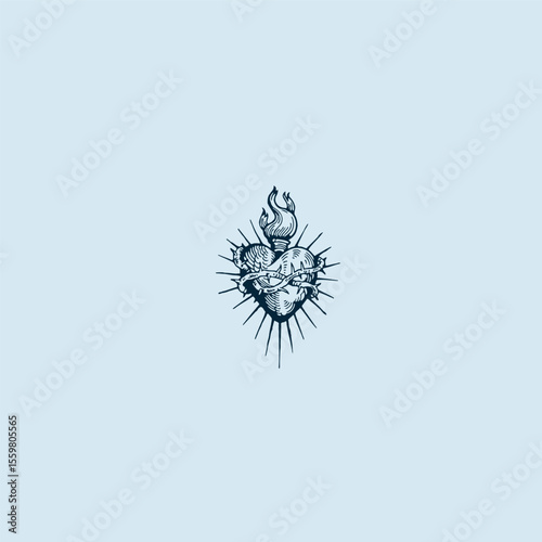 THESE HIGH QUALITY SACRED HEART JESUS VECTOR FOR USING VARIOUS TYPES OF DESIGN WORKS LIKE T-SHIRT, LOGO, TATTOO AND HOME WALL DESIGN