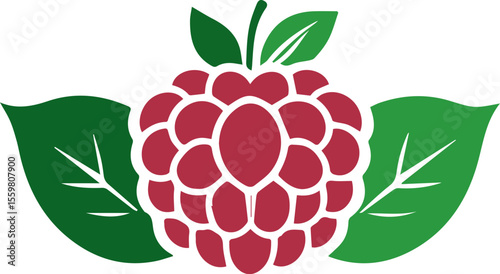 Vector illustration of an autumn fruit pattern with apple, strawberry, grape, and berry designs on a green leaf and vine branch