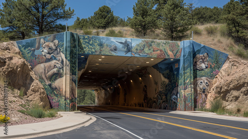 Wildlife Crossing Overpass for Animals 