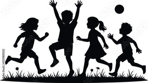 children playing in the park