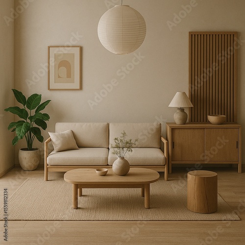 Tranquil Japandi Interior